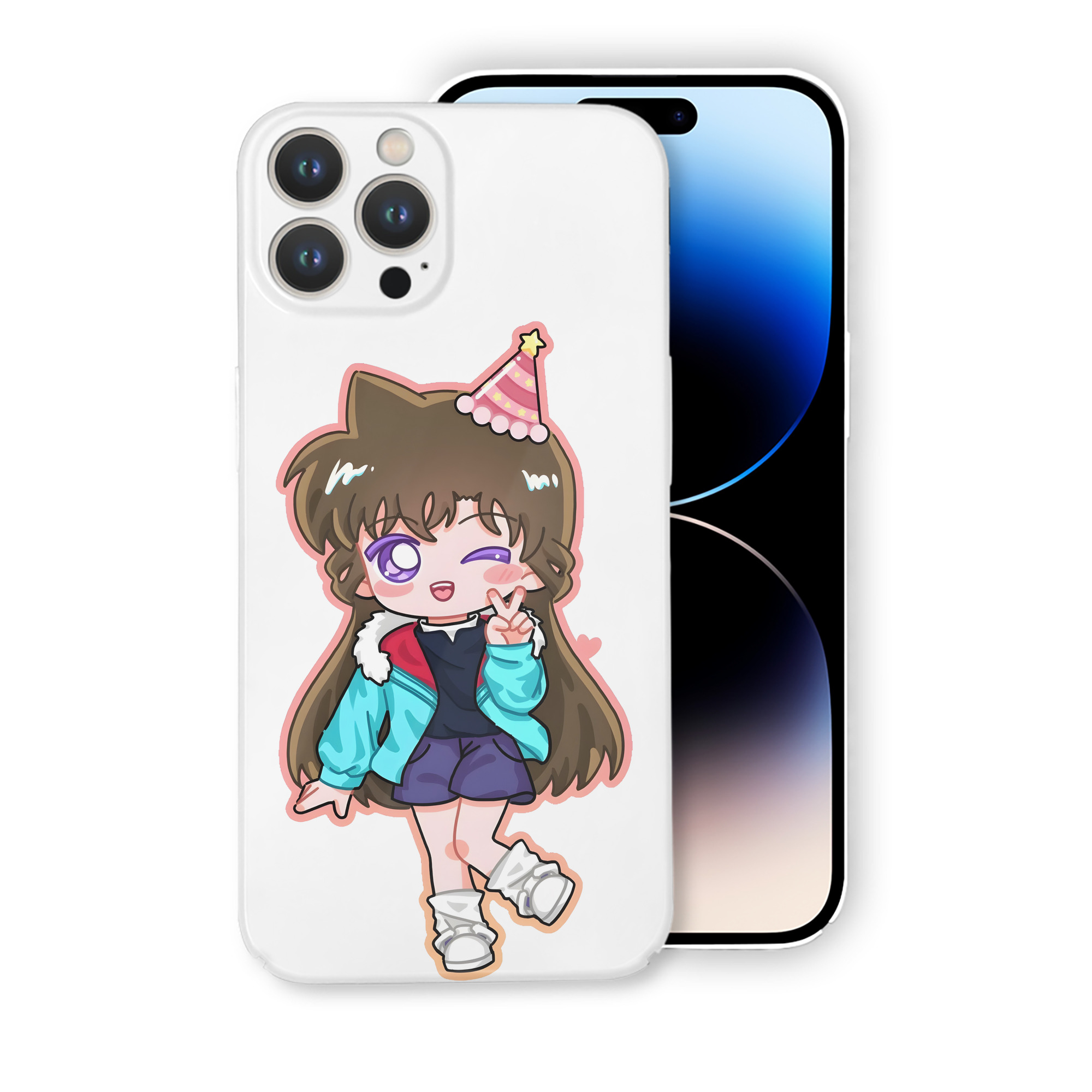 （画像用） 名探偵コナン 毛利 蘭 もうり らん、モーリ ラン Detective Conan Rachel Moore 【iPhone 14シリーズ対応】ハードケース